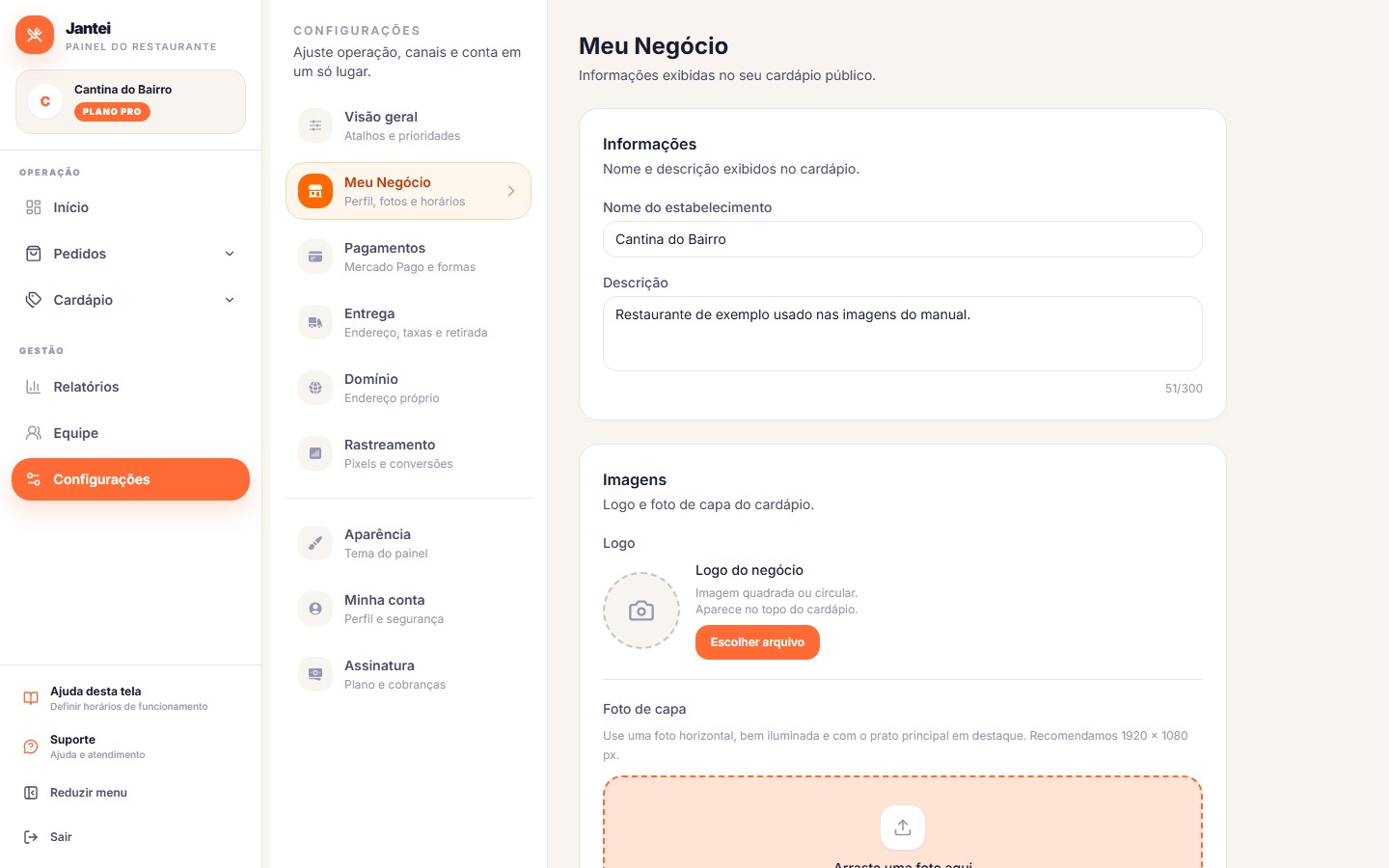 Secao de funcionamento com os horarios de cada dia